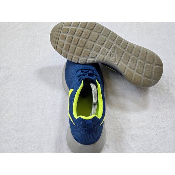 Nike ID Roshe Run 943711-991 Blue/Green Running Shoes 7Y - Picture 7 of 8